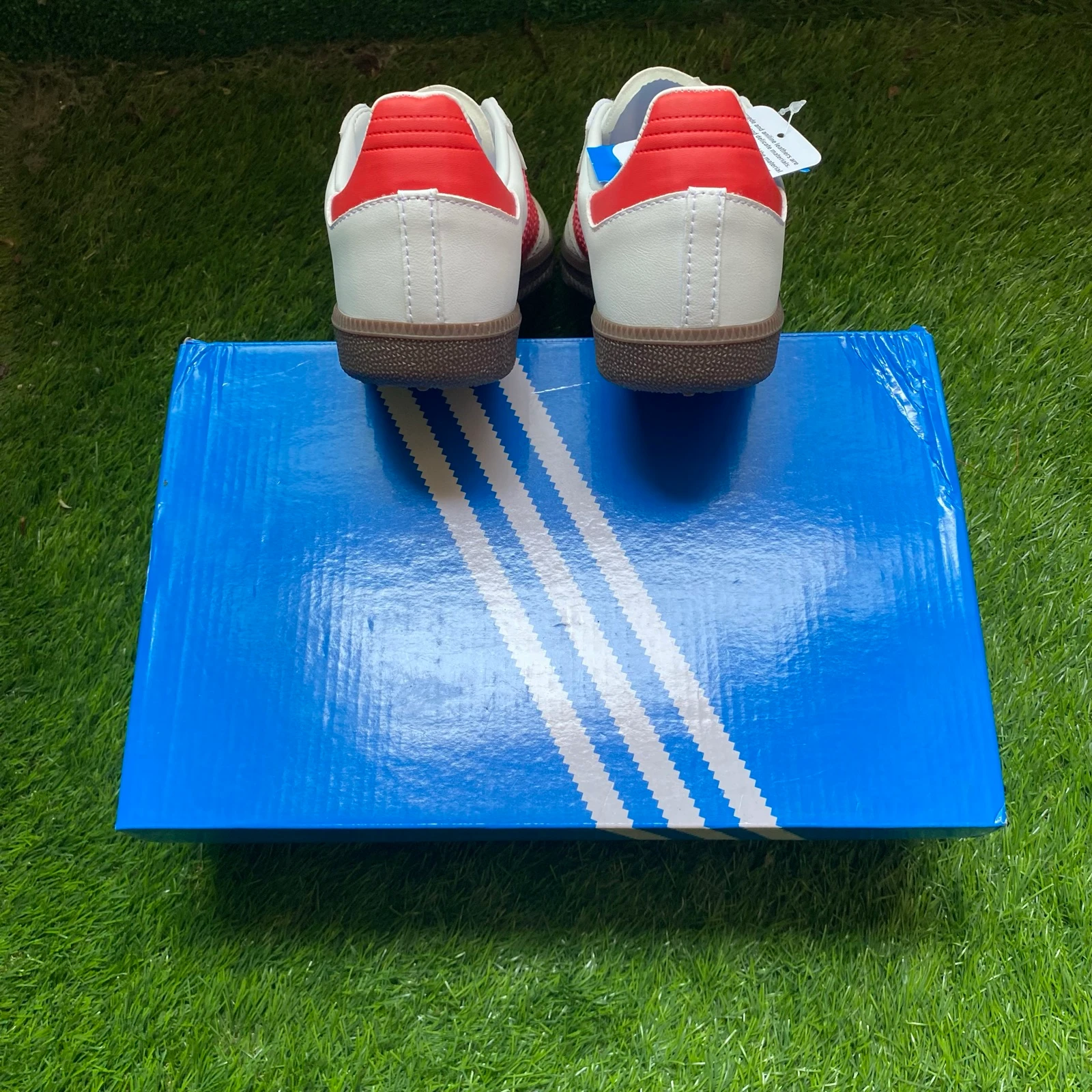 Adidas Samba OG Brancas e Vermelhas | Tamanho 39 | Novas | Com Caixa – photo 3